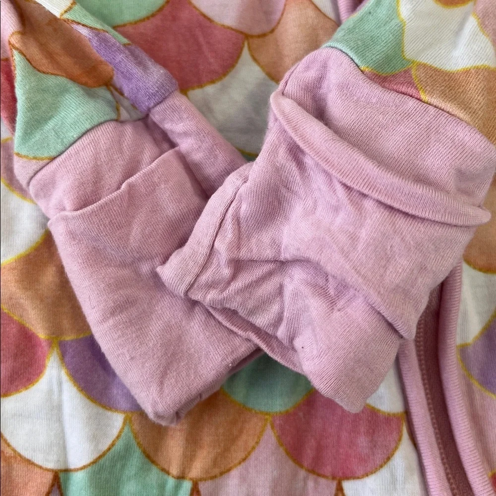 Little Sleepies mermaid scales bamboo zippy 6-12 months
